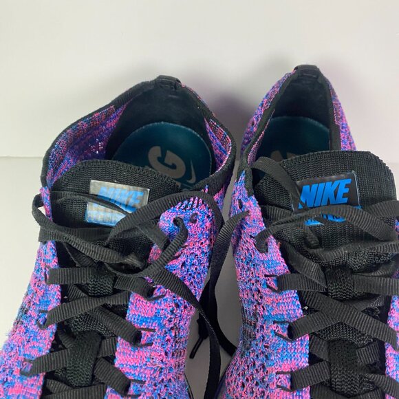 Nike Flyknit Racer Running Shoes Men's 9 Game Royal Pink Flash Purple 526628 400 - Picture 6 of 16